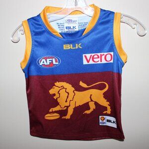 FR€E*❤️mint BRISBANE LIONS kids guernsey 6T AFL jersey Australia BBFFC Maroon